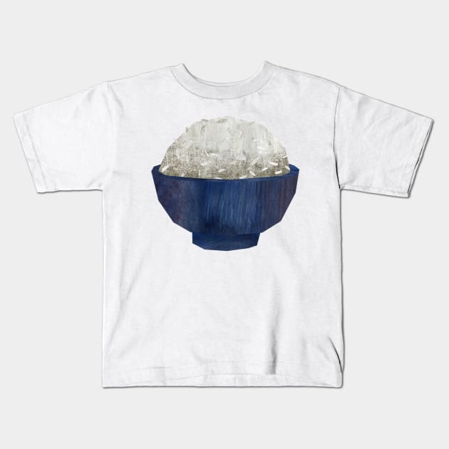 Bowl of Rice Kids T-Shirt by Babban Gaelg